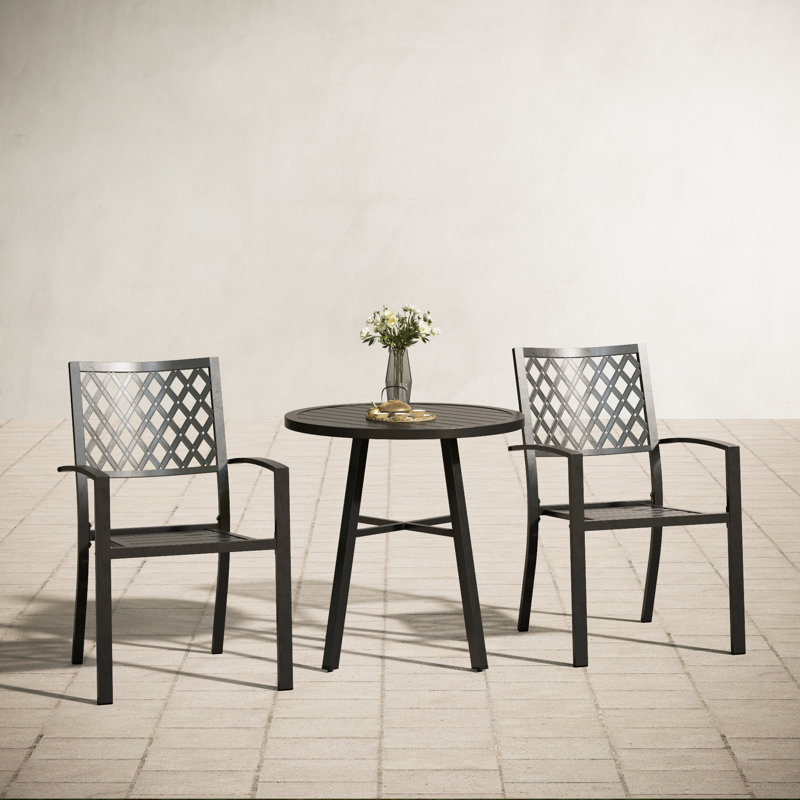 Stines outdoor 3 piece bistro set discount